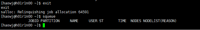 提交节点资源获取作业-salloc · 计算服务